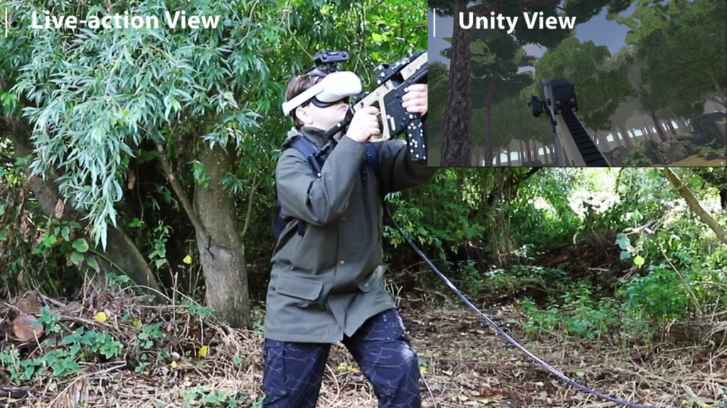 physical movement ↔ virtual movement